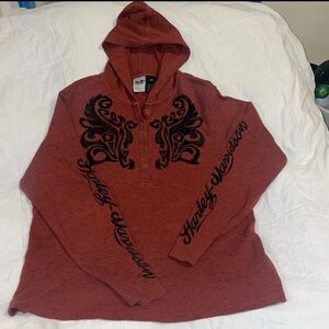 Harley-Davidson Women’s Red Pull Over Hoodie